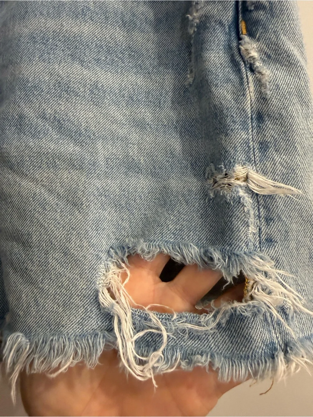 Agolde Denim Parker Long Shorts